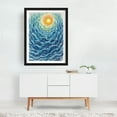 thumbnail image 6 of Abstract Eye Waves - Painting Black Framed Wall Art Print 16 x 24 inches, 6 of 7