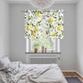 thumbnail image 6 of 2 Panels Kitchen Tier Curtains 39 Inch Length, Lemon Eucalyptus Grommets Window Treatment Curtain, Farm Country Leaf Plant Floral Fruit Thermal Curtains Drapes for Living Room/Bathroom, 6 of 9