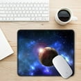 thumbnail image 3 of Gaming Mouse Pad, Anti Slip Planet Mouse Mat for Desktop, Computer, PC and Laptops, Customized Star Mouse Pad for Office and Home, Stitched Edge, Waterproof, Rectangle 10.2 x 8.3 Inch, Blue, 3 of 14