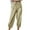 Beige, variant on Lindreshi Sweatpants for Women Plus Size Fashion Women Summer Button Casual Loose Cotton and Linen Pocket Trousers Pants