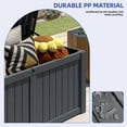 thumbnail image 6 of ModFusion Outdoor Garden Storage Box Waterproof, Large  Patio Deck Box with Lid, Lockable, 120 Gallons, 6 of 12