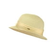 thumbnail image 2 of Gravity Threads Satin Ribbon Triple Rose Brim Cloche Bucket Hat, Natural, 2 of 2