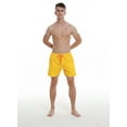 thumbnail image 4 of Temperature-Sensitive Color-Changing Beach Men Swimming Pants Sport Summer Swimsuit Surfing Swim Trunks Shorts， 3XL, Yellow, 4 of 6