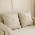 thumbnail image 5 of Tabaray Loveseat Sofa Bed Pull Out Sleeper Couch Pullout Bed Modern Linen Upholstered Space-Saving Love Seat Metal Frame Compact Convertible Sofa Bed for Small Spaces Guest (Beige), 5 of 6