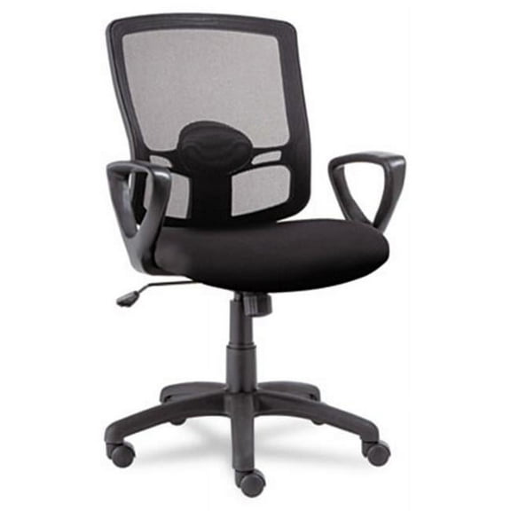 Etros Series Mesh Mid-Back Swivel/Tilt Chair- Black