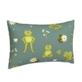 thumbnail image 2 of Bingfone Cute Yoga Frogs Standard Size Pillowcase, Long Staple Pure Cotton Envelope Closure Pillow Cover,20"X30", 2 of 9