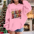 thumbnail image 2 of Fiaer Sweatshirt Hoodies for Teen Girls Boys Trendy Long Sleeve Oversized Sweatshirts Fall Winter Tween Clothes 2026 09-Pink 140, 2 of 5