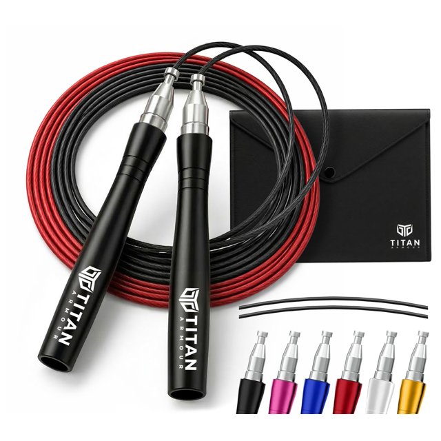Jump Rope Titan Armour Speed Rope Professional con cierre automático
