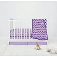 thumbnail image 3 of Bacati - Mix N Match Ikat Chevron/Dots Lilac Purple Musical Baby Crib Mobile, 3 of 18