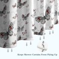 thumbnail image 6 of Black White Butterfly Pattern Shower Curtain 36"x72" ,Bathroom Decorative Shower Curtains Set with 12 Hooks,Modern Waterproof Washable Shower Curtain, 6 of 6