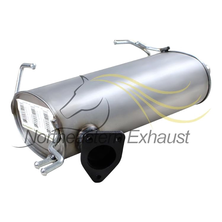 Northeastern Exhaust | Stainless Steel Exhaust Rear Muffler Fits 2007-2013 Mitsubishi Outlander 3.0L | Free Gasket Included | Direct-Fit Replacement | Automotive Replacement Part