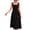 Black, variant on IROINNID Sleeveless Square Neck Dress For Women Fashion Summer Casual Backless Square Collar Long Dress Solid Color Knee-Length Empire Dress