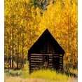 thumbnail image 3 of Ambesonne Autumn Duvet Cover Sets, Landscape Cottage Grunge, 2-Twin, Yellow and Brown, 3 of 4