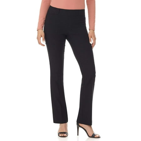 Womens Petite Stretch Barely Bootcut Pants 2P - Walmart.com