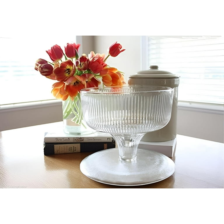 Anchor Hocking 2 Piece Cake Set with Cover Lid Food Storage