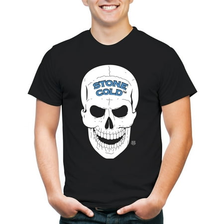 Movies & Tv Wwe stone cold skull men's short sleeve graphic (Best Selling Wwe Shirts)