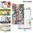 thumbnail image 2 of Coolnut Bathroom Hand Towels Set of 2-Abstract Human Faces, Cotton Bath Towels Lightweight Quickdry for Bathroom Ktichen Travel Gym, 16"×28", 2 of 6