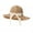 Khaki, variant on AOOCHASLIY Hats for Women Female Big Straw Hat Sun Beach Hat Travel Foldable Brim Summer UV Hat