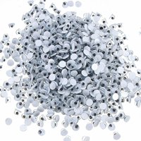 Wideskall® Assorted Sizes Art Craft Wiggly Googly Eyes, 7 Sizes, Pack of 1000