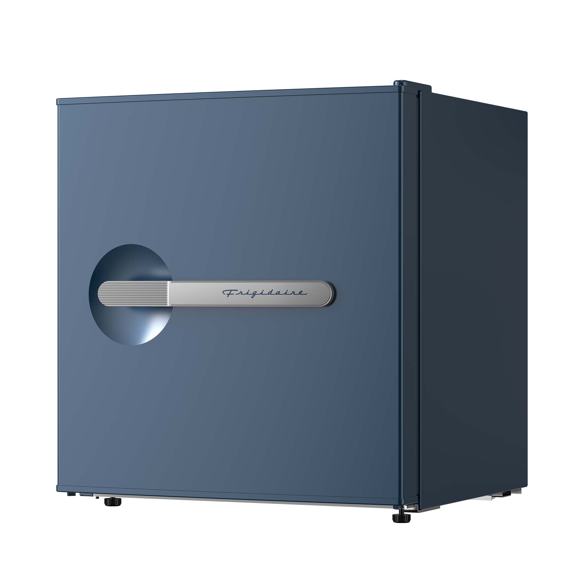 Frigidaire 1.6 Cu. ft. Retro Compact Refrigerator with Chiller Compartment, Mini Fridge for Bedroom, Dorm, Office, Azure