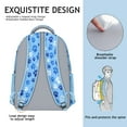 thumbnail image 5 of Blue Dog Paw Footprint Backpack for School,Cute School Bag,Schoolbag with Adjustable Shoulder Straps & Padded Back,15.3"x11"x6.7", 5 of 6