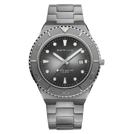 Bering Classic Men's Quartz Gray Stainless Steel Watch 18940-777