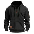 thumbnail image 2 of Hoodies for Men Sevevn Men's Hoodie With Zipper Fashionable And Personalized Casual Arm Pocket Top Men's Hoodie, 2 of 6