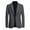 Gray-C, variant on Odeerbi Blazer for Men 2025 Casual Single-breasted Trendy Suit Business 2025 Casual Suit Wool Coat Wine