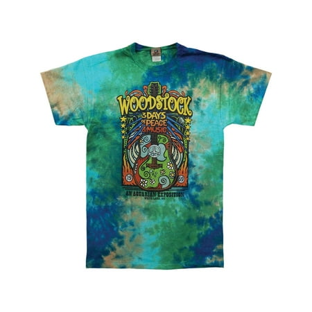 Woodstock Men's  Woodstock Music Festival Tie Dye T-shirt