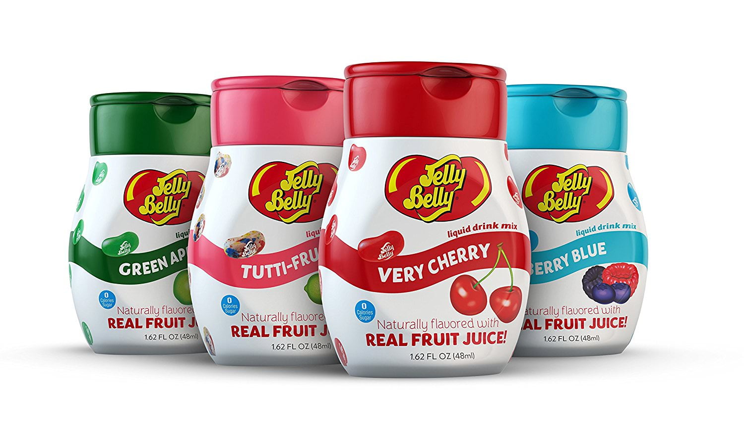 Jelly Belly Liquid Water Enhancer, Variety, 4 Bottles, 96 Servings
