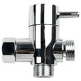 thumbnail image 4 of 3 Way T-adapter Bath 1/2 Shower Head Mount Valve Diverter ABS Converter, 4 of 9