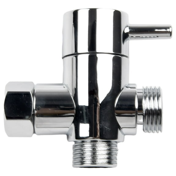 3 Way T-adapter Bath 1/2 Shower Head Mount Valve Diverter ABS Converter