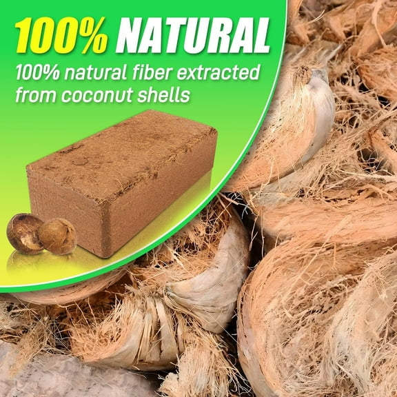 Coco Coir Brick for Plants-12 Pack Premium Coconut Bricks