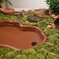 thumbnail image 4 of Waroomhouse Small Turtle Bathtub Turtle Water Basin with Anti-slip Ladder Drainage Hole Perfect for Tortoise Reptiles' Bathing Habitat Landscaping Water Holding, 4 of 8