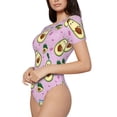 thumbnail image 3 of Picia Different Avocados Womens One Piece Swimsuits Modest Tummy Control Bathing Suits Lace Up Slimming Swim Suit-X-Large, 3 of 9