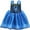 Blue princess, variant on ATAIKU 1-4T Snow Princess Dress Up Aprons Dress for Toddler Baby Girls, Waterproof Mess Play Clothes Halloween Gift 1PCS