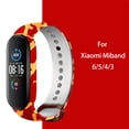 thumbnail image 1 of Printed Silicone Strap for Xiaomi Mi Band 6 Bracelet Sport Silicone Wristband Xiaomi Miband 3 4 5 Wriststrap Correa Mi Band 5 6 4 Strap, 1 of 7