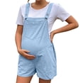 thumbnail image 2 of successthop Maternity Overalls for Pregnant Women Casual Jumpsuit Vacation Pant Breathable Summer Clothes with Pockets M, 2 of 8