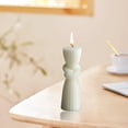 thumbnail image 5 of onlyliua ¡ ¡Ofertas Del Día! ¡Liquidación! Vela de Aromaterapia con Líneas Geométricas Nórdicas En Forma de Columna, Grande, Color Blanco, 5 of 5