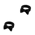 thumbnail image 3 of Minnieouse Banda para la cabeza decorativa elegante reemplazo Bowknot maquillaje de cara mujeres diadema sombreros regalo de cumpleaños Negro 2piezas, 3 of 6