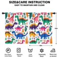 thumbnail image 2 of Blackout Kids Curtains,Cute Dinosaur Pattern Childrens Insulated Curtains Set Of 2,Bedroom Essentials,Toddler Room Decor 42x54in(106x137cm), 2 of 4
