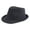 Black-58cm, variant on Striped Fedora Top Hat Short Brimmed Dress Up Top Hat Surprise Gift for Boyfriend Father Uncle Casual Hat