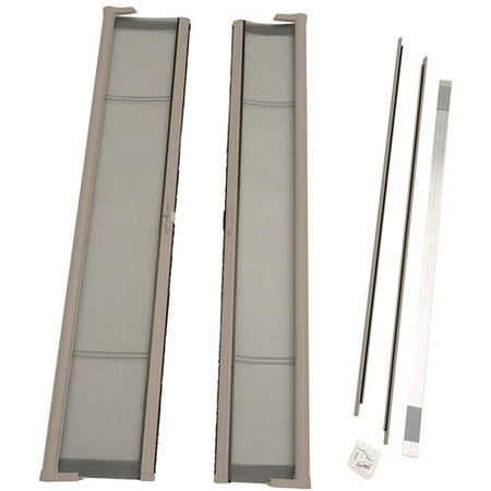 ODL Brisa Standard Double Door Single Pack Retractable Screen for 80" In-Swing or Out-Swing Doors, Sandstone