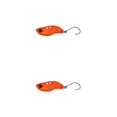 thumbnail image 3 of Eigraketly Kit de cucharas de trucha, aparejos de pesca, señuelos de pesca, gancho único, Mini Spinner, cebos de hundimiento, cebo de agua naranja negro 2.5 g 2piezas, 3 of 6