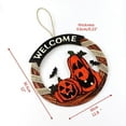 thumbnail image 2 of Letrero colgante de Halloween con corona de calabaza: para un feliz Halloween, 2 of 5