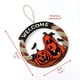 thumbnail image 2 of Letrero colgante de Halloween con corona de calabaza: para un feliz Halloween, 2 of 5