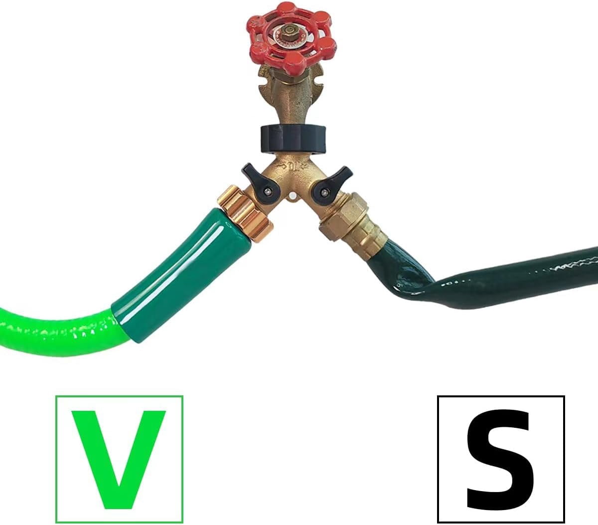 MKEUDQ-Bersite Lead-in Short Garden hose 5/8Inch×10Foot, Hose Reel Guide Hose, Water Hose Connector, Inlet Hose, Hose Reel Link Hose, Outdoor Hose, Suitable for Lawn, Marine Hose.