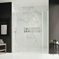 thumbnail image 3 of Ove Decors Tampa 60-1/16 in. W x 72 in. H Alcove Hinge Frameless Shower Door in Nickel, 3 of 16