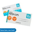 Pen+Gear Jumbo Smooth Paper Clips, Silver, 100 Count