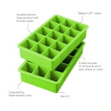 Tovolo Perfect Cube Silicone Ice Trays Set of 2, Spring Green - Walmart.com